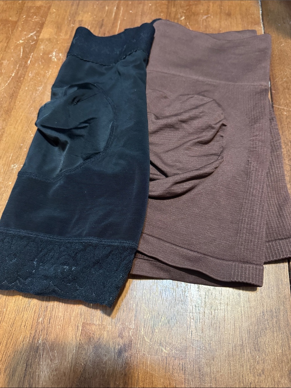 Lot of 2 size small Seamless Shaping Shorts - Black and Brown NWOT